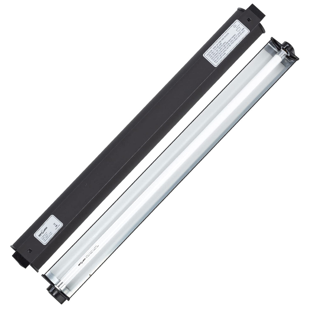 REPTI ZOO 24W kit front view, compact hood for terrariums