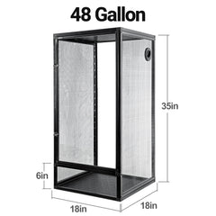 REPTI ZOO 3-sided mesh ventilation promotes airflow and comfort.