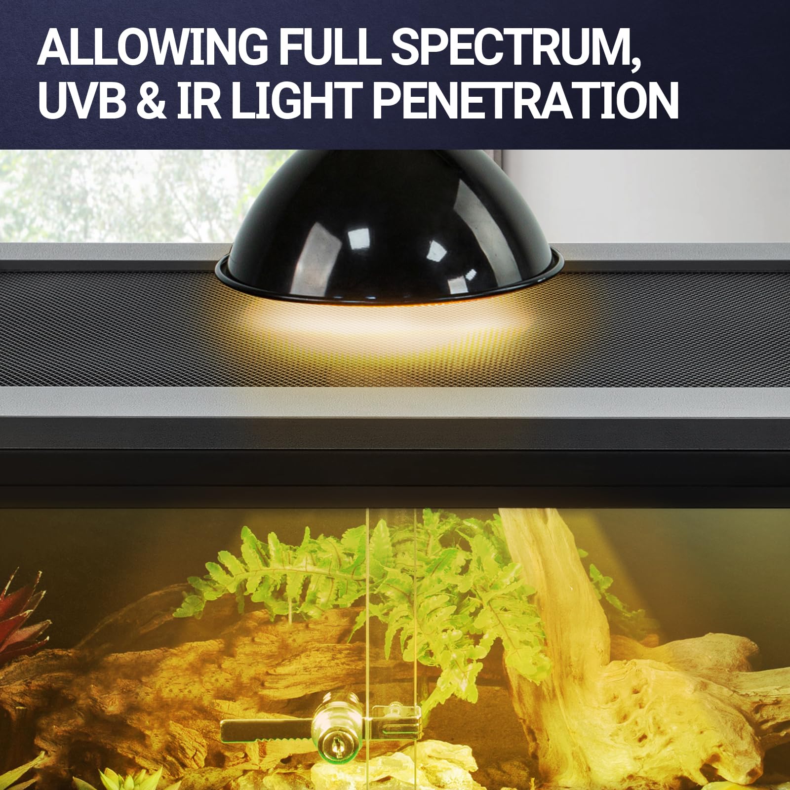 REPTI ZOO 30 Gallon tall tank material PVC, durable and moisture resistant for humid enclosures
