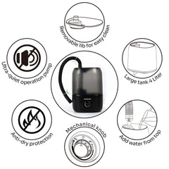 REPTI ZOO 4L humidifier top fill opening enables clean refilling.