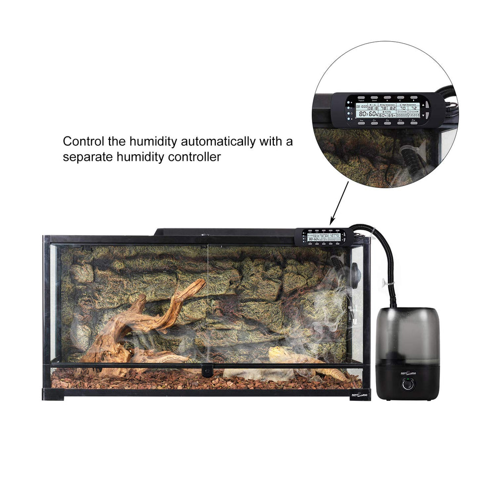 REPTI ZOO 4L humidifier water-fill cap simplifies top-ups.