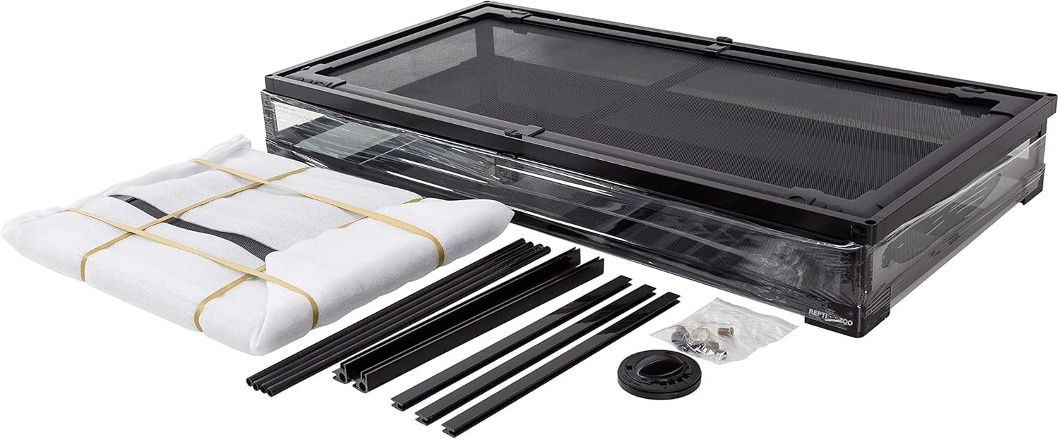 REPTI ZOO 50 gallon terrarium carefully packaged with foam protection