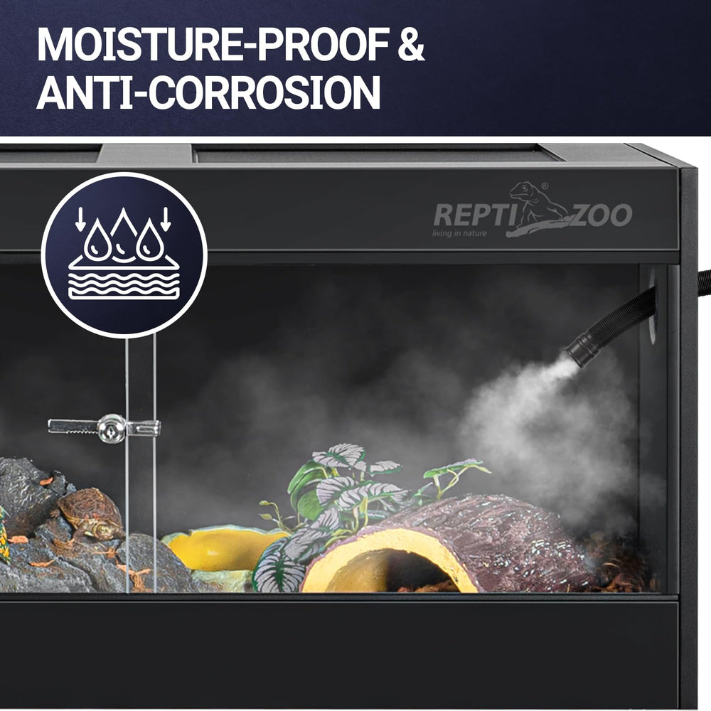 REPTI ZOO 50-gallon enclosure top view demonstrates ventilation and airflow potential