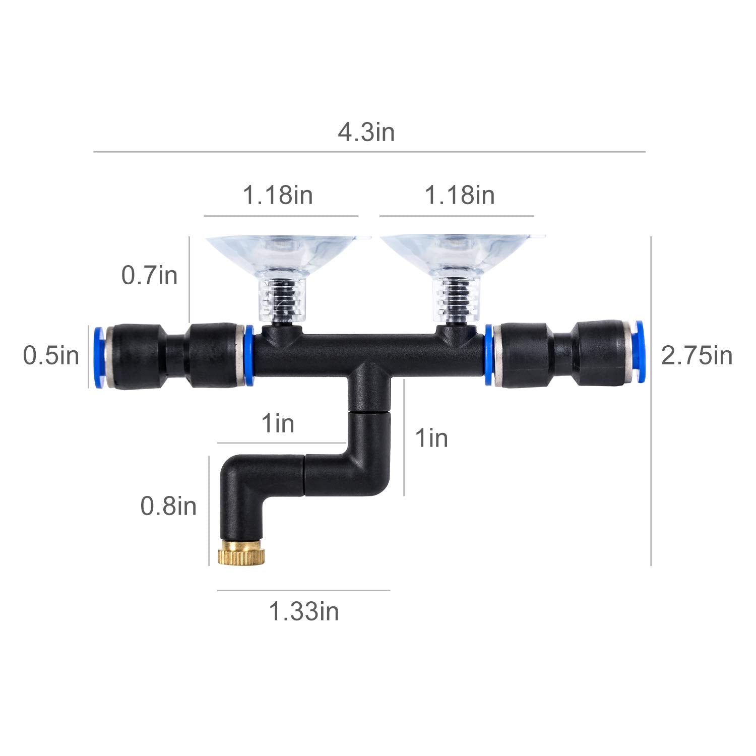 REPTI ZOO adjustable mist angle nozzle for versatile coverage