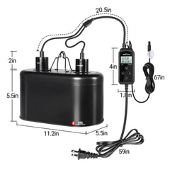 PID dimming thermostat panel for precise reptile enclosure control