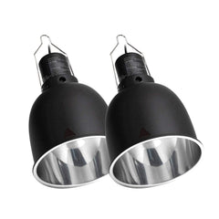 REPTI ZOO deep dome light fixture two-pack for even terrarium illumination