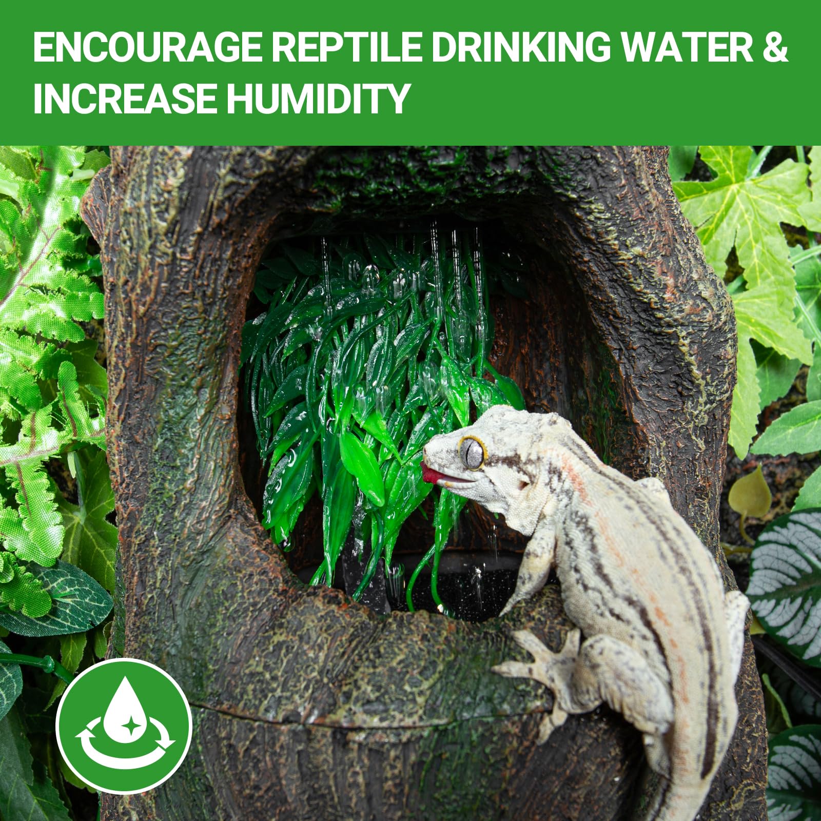 REPTI ZOO Detachable cleaning design makes maintenance quick and simple.
