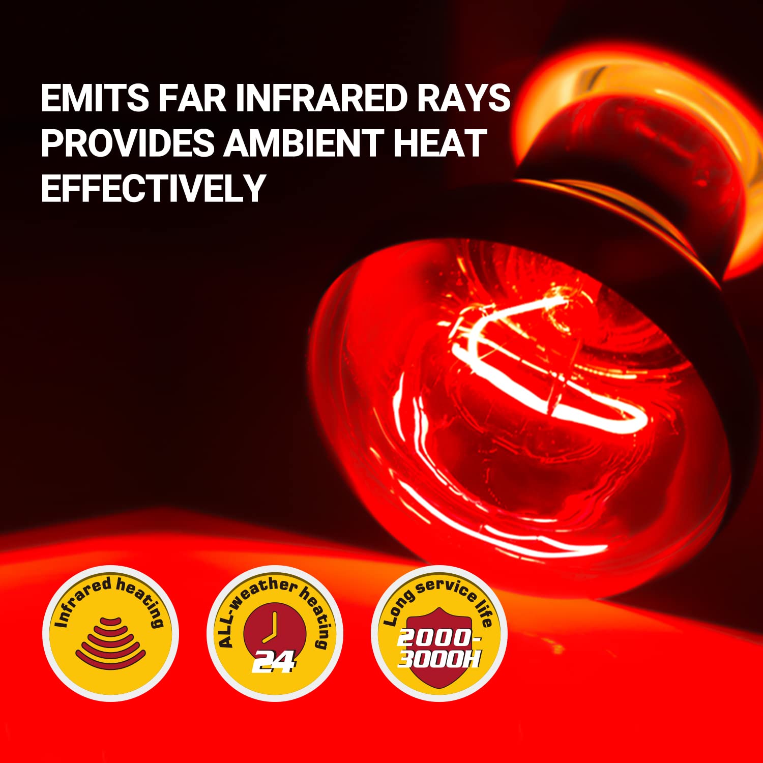REPTI ZOO E26 base-compatible lamp installs easily on standard fixtures.