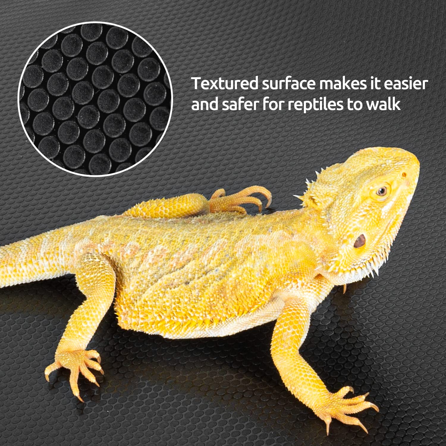 REPTI ZOO easy-clean substrate mat resists waste for reuse
