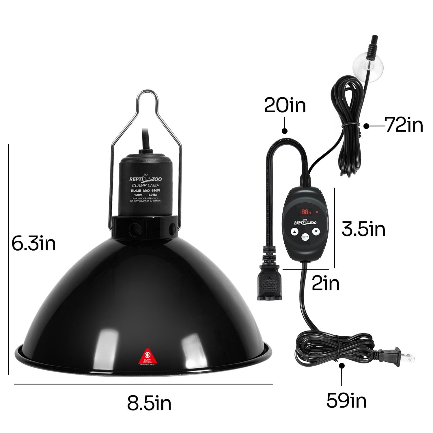 REPTI ZOO double-press SET for simple thermostat on/off