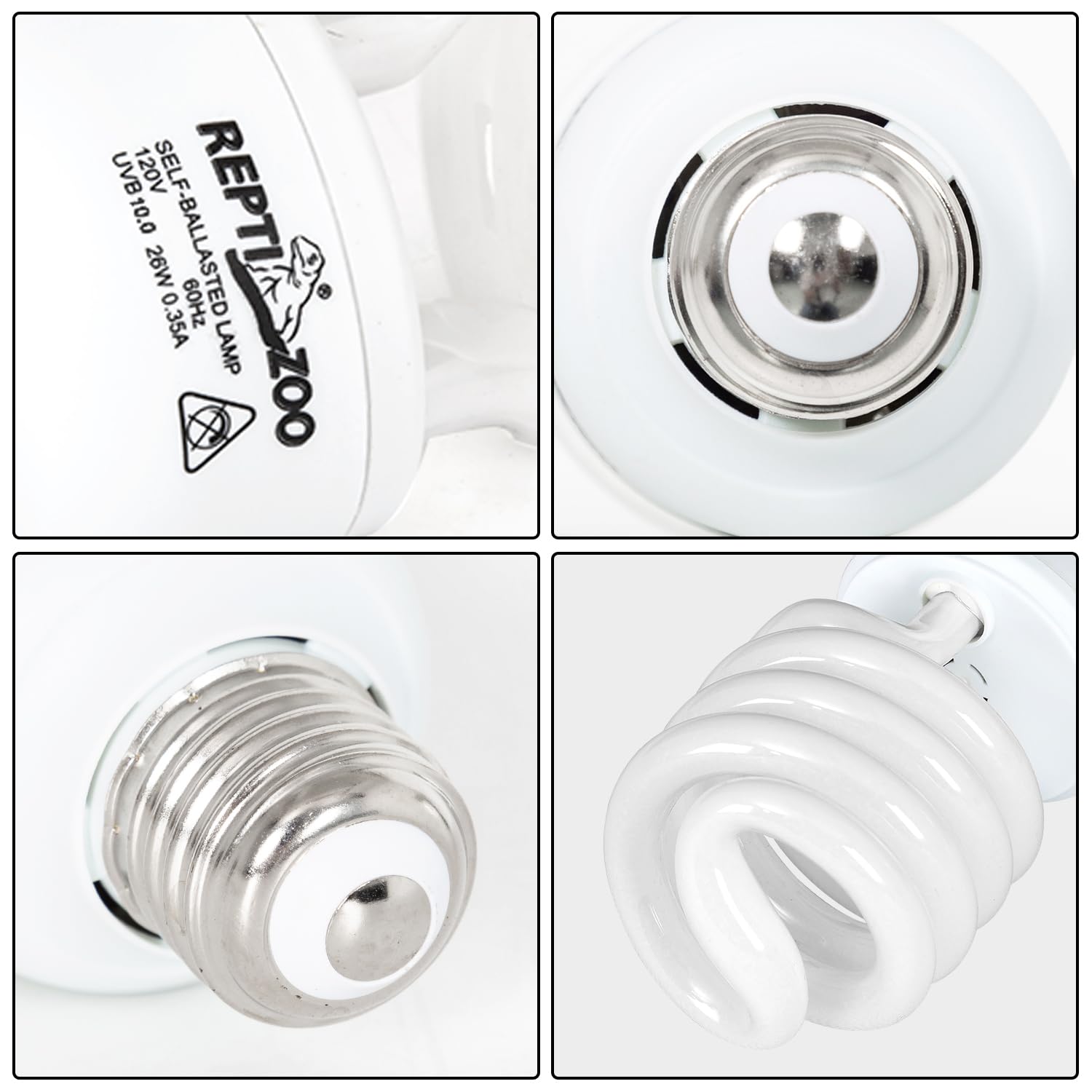 REPTI ZOO energy saving UVB bulb lowers running costs.