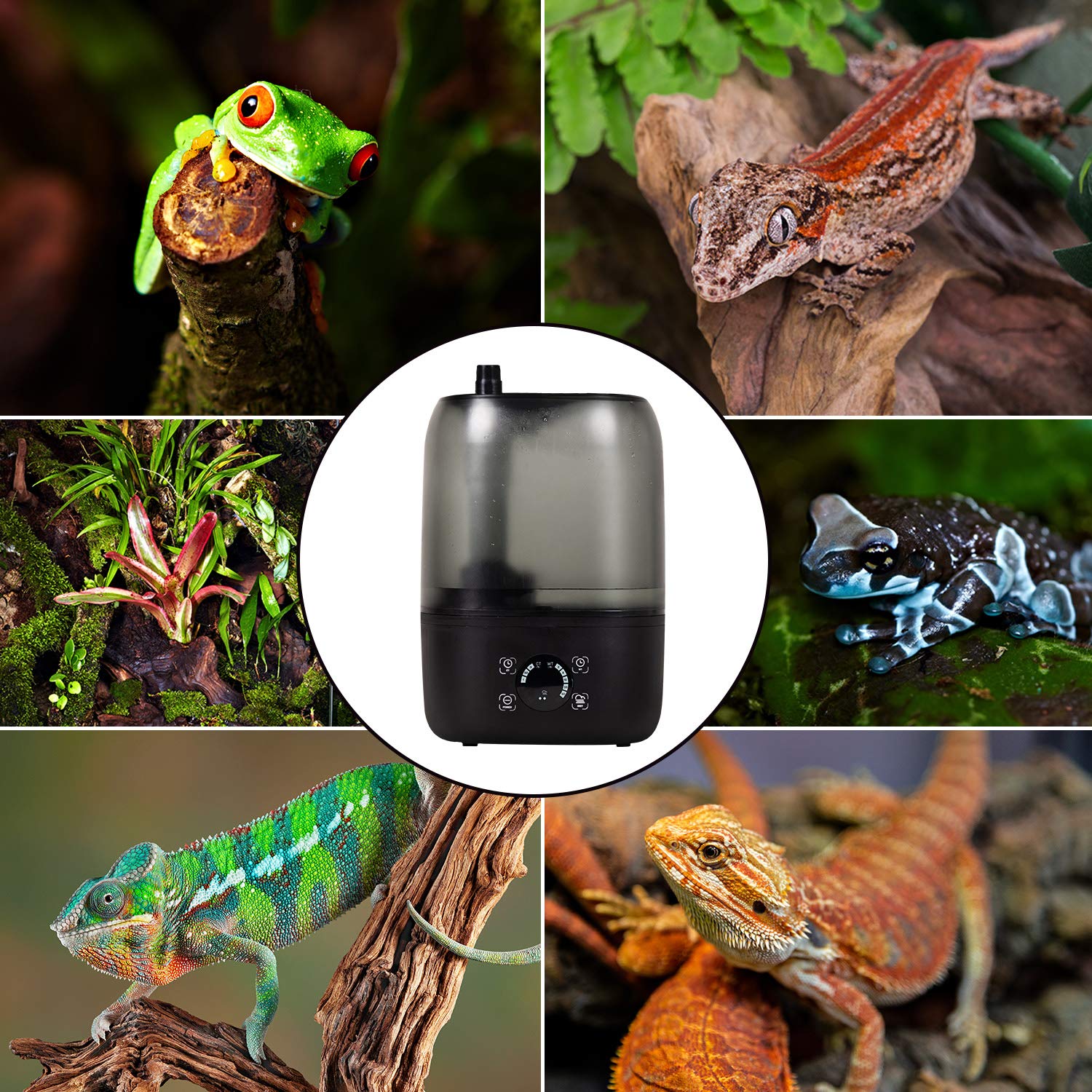 REPTI ZOO extendable misting tubes fit diverse terrarium sizes