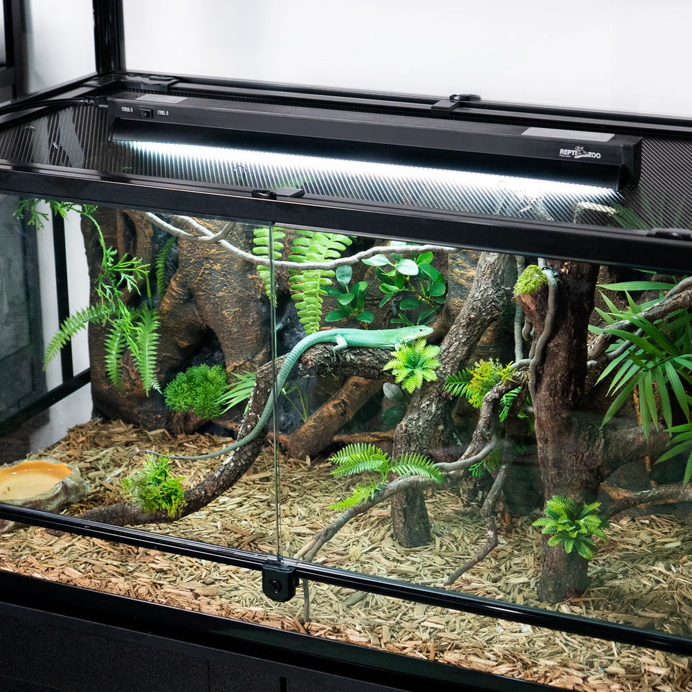REPTI ZOO affordable UVB kit for 24+ inch habitats.