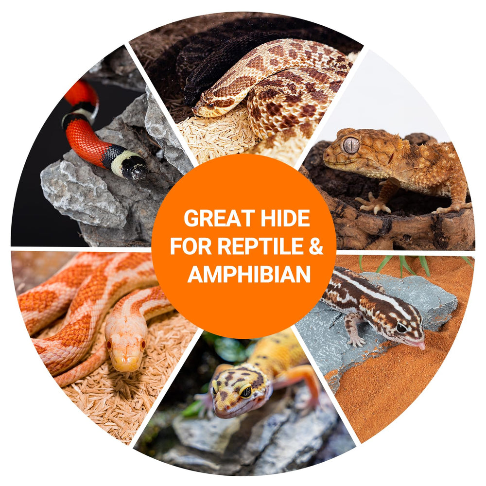 REPTI ZOO Gecko Hide Cave easy cleaning resin material