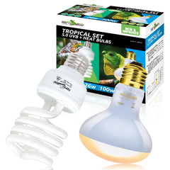 REPTI ZOO 100W heat lamp for warm, appetitive reptile basking