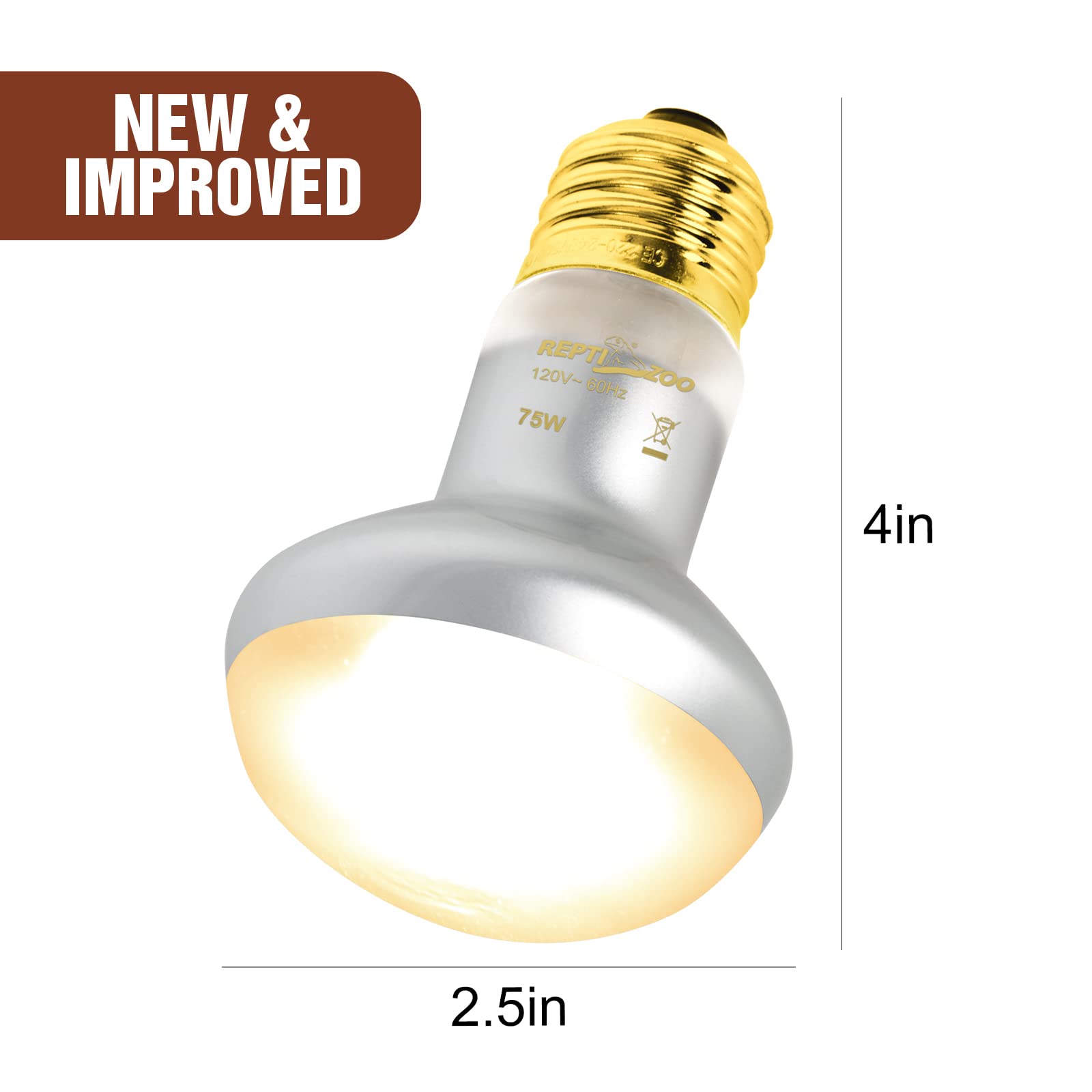 Versatile heat source for reptiles and brooders with REPTI ZOO lamp