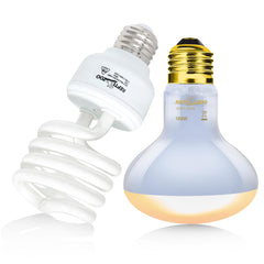 REPTI ZOO heat lamp with reflector design for brighter color