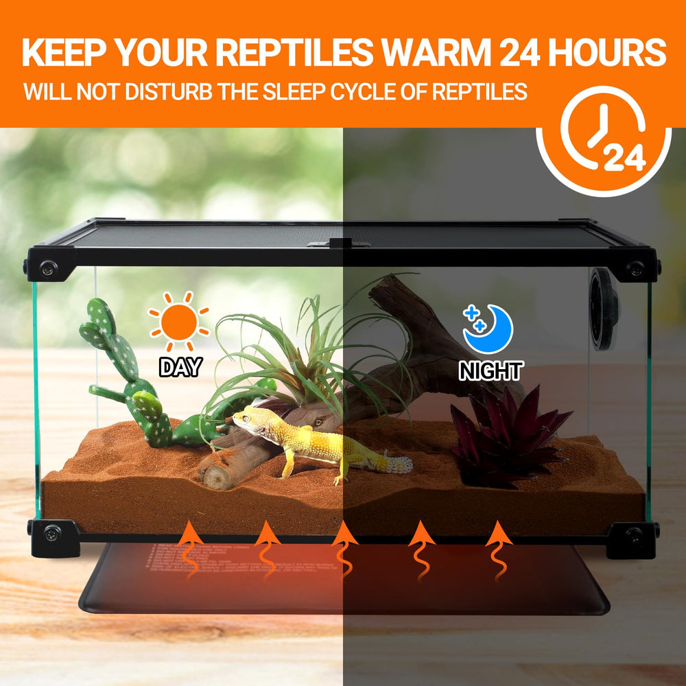REPTI ZOO heat pad in-tank application under reptile enclosure