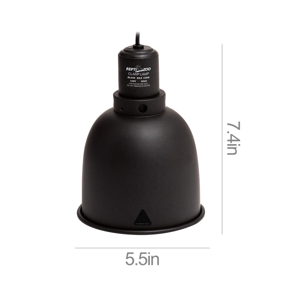 REPTI ZOO lamp cap 5-5 inch enables easy bulb upgrades in vivariums