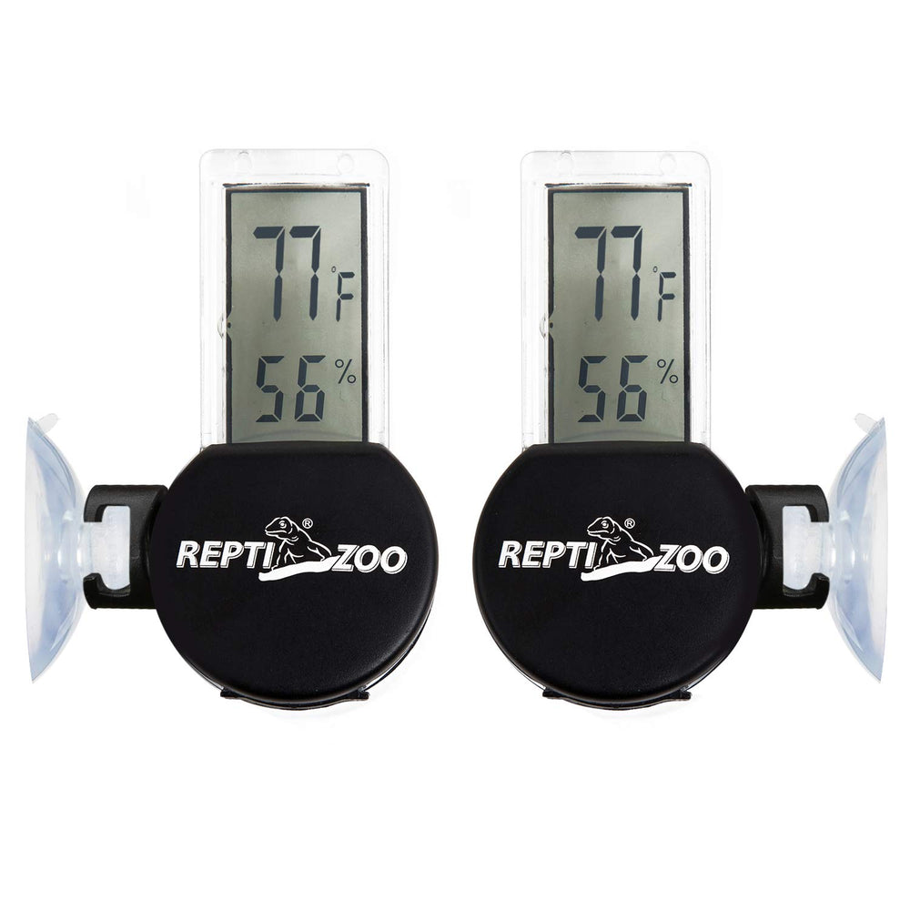 REPTI ZOO LED digital display shows temperature and humidity at a glance.