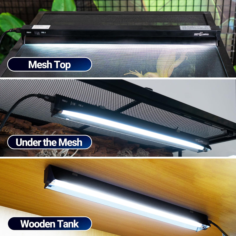 REPTI ZOO quick-plug cable with independent switch simplifies setup.