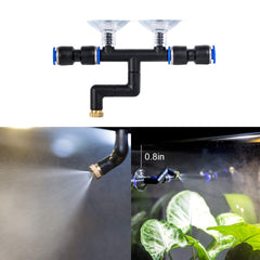REPTI ZOO rainforest-system setup spray nozzle in action
