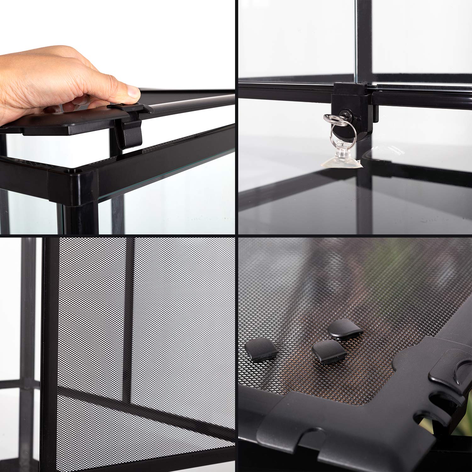 REPTI ZOO 24x18x36 raised bottom frame fits substrate heater.