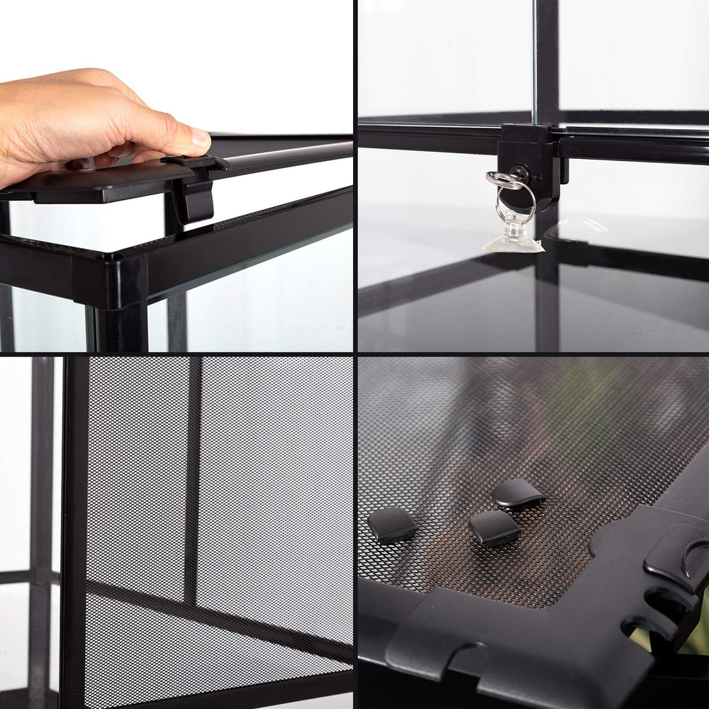 REPTI ZOO 24x18x36 raised bottom frame fits substrate heater.