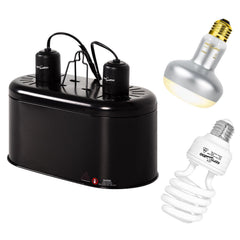REPTI ZOO dual reptile light fixture for flexible lighting control