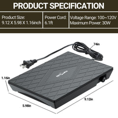 REPTI ZOO reptile heat panel no light disruption supports nocturnal rest and natural behavior