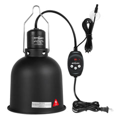 REPTI ZOO Reptile Light Fixture dome 5.5 inch for consistent terrarium warmth