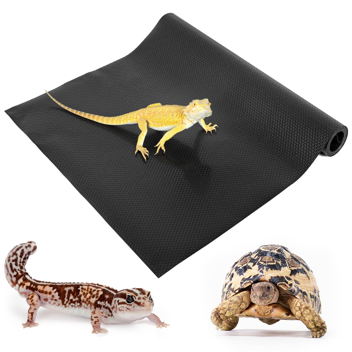REPTI ZOO extended-size reptile substrate mat for large terrariums, easy to clean