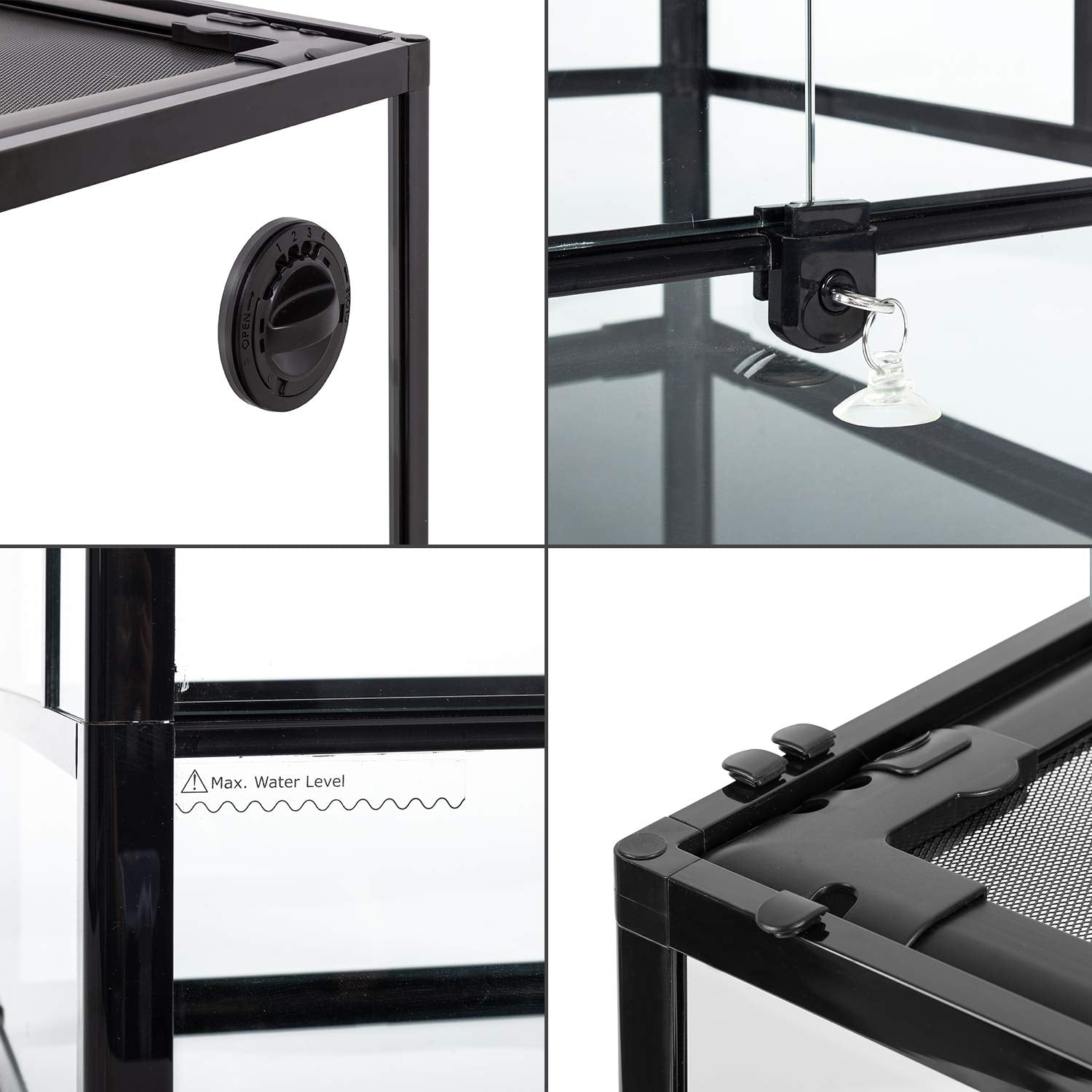 REPTI ZOO terrarium top screen ventilation for airflow