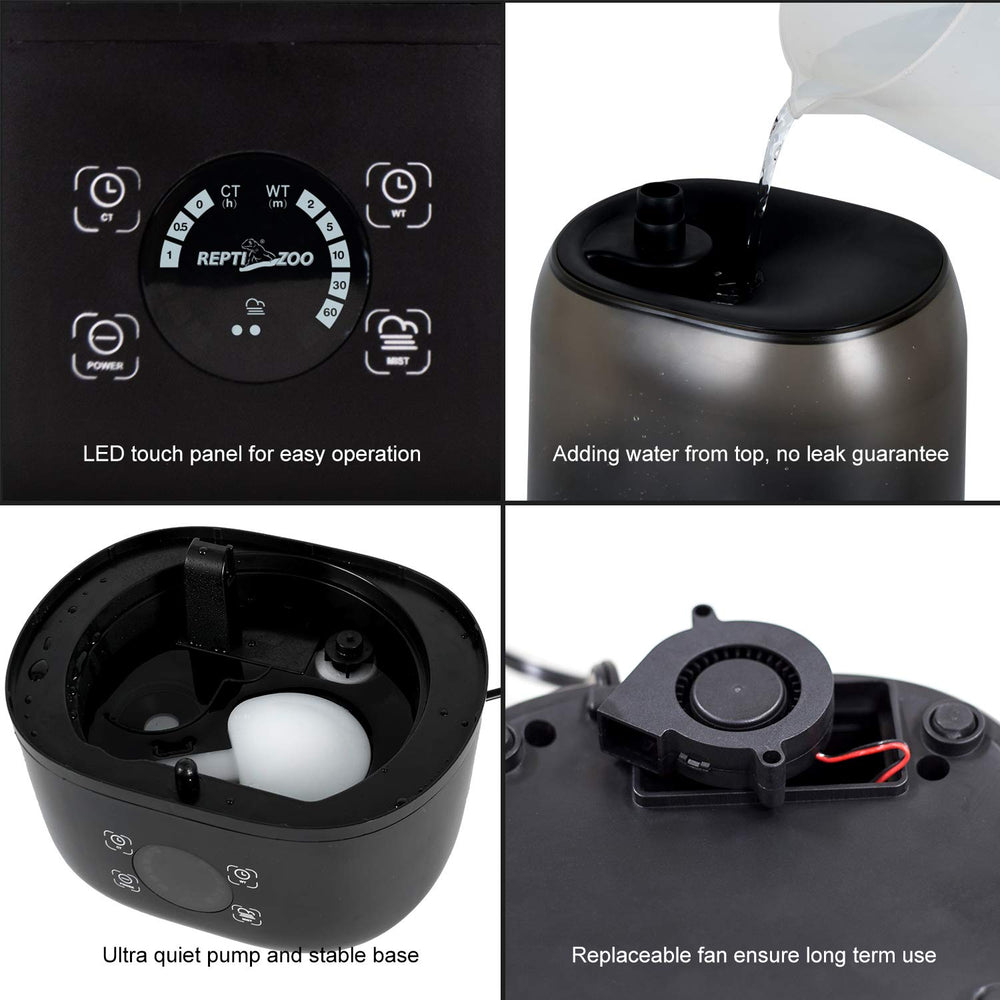 REPTI ZOO smart touch screen control for intuitive setup