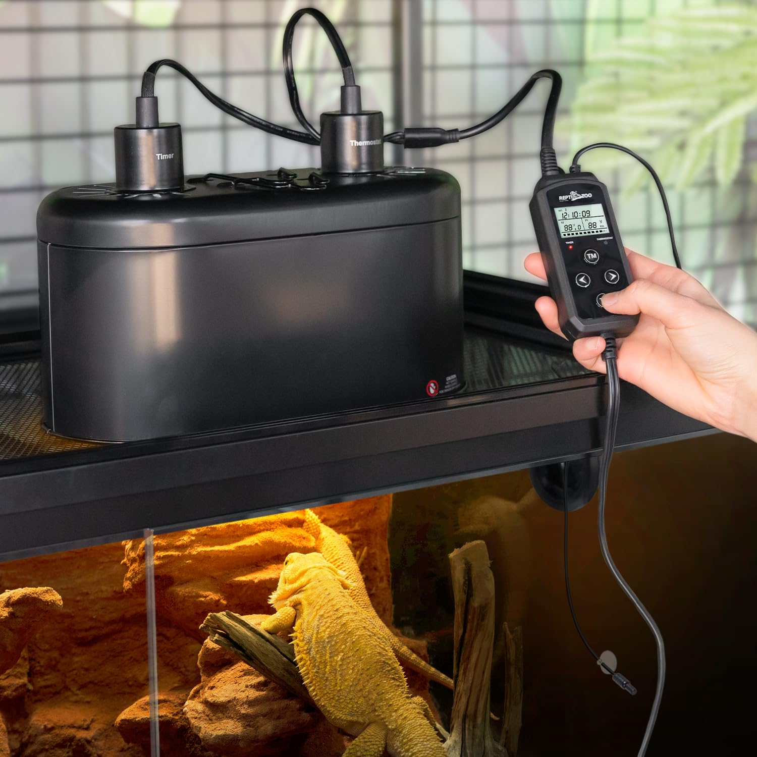 Integrated design reduces clutter while keeping heat and light control accessible