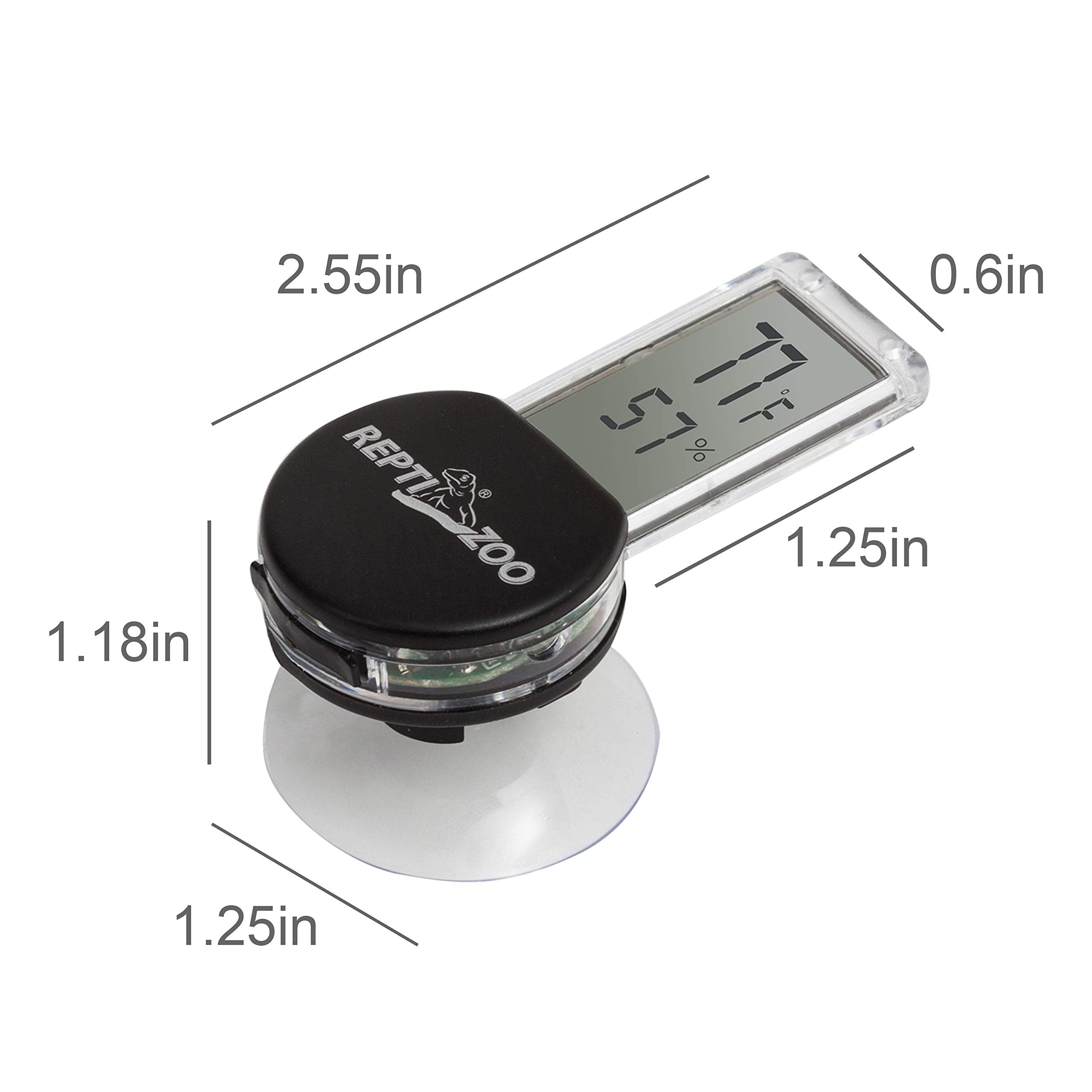 REPTI ZOO suction cup mounting for secure terrarium placement on glass.