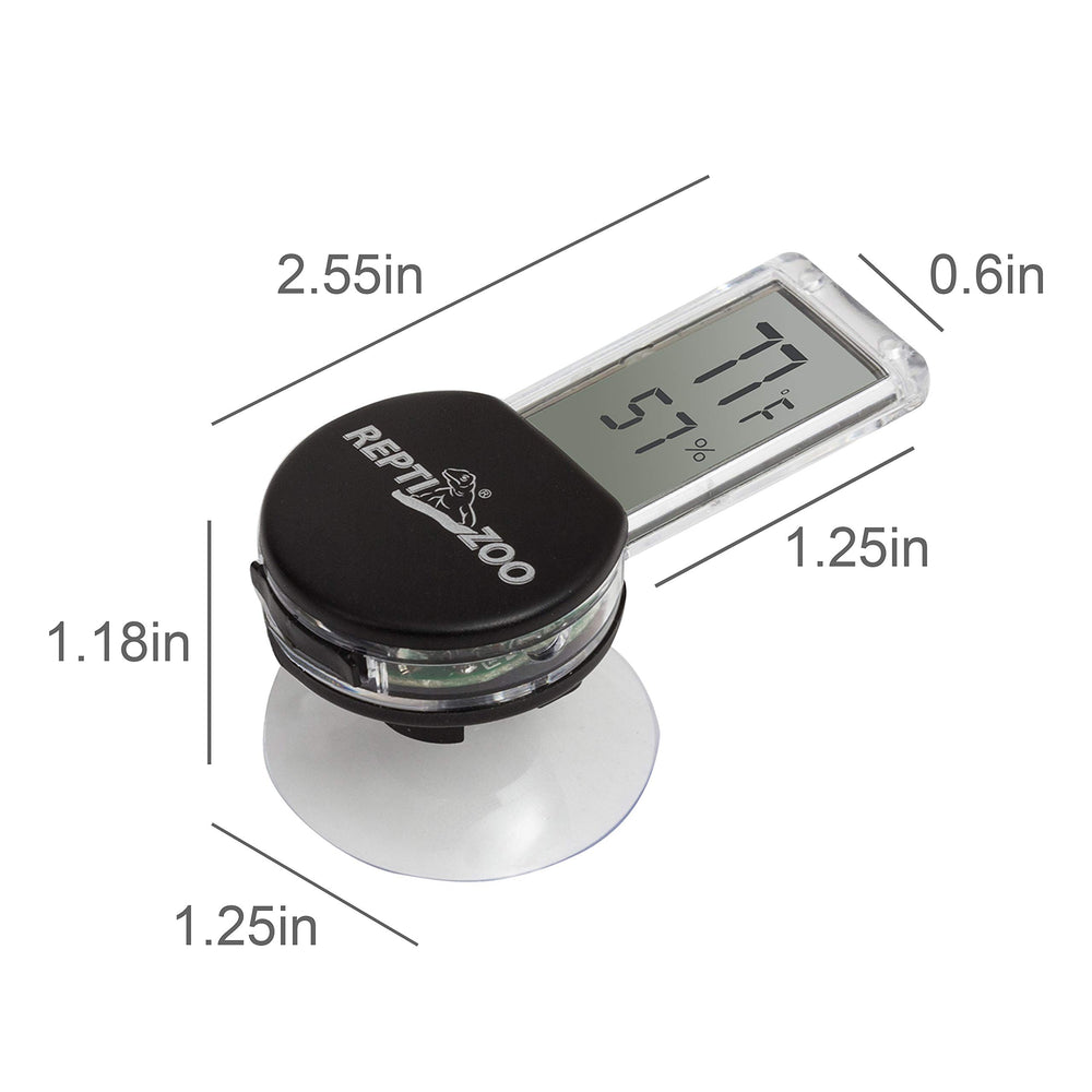 REPTI ZOO suction cup mounting for secure terrarium placement on glass.