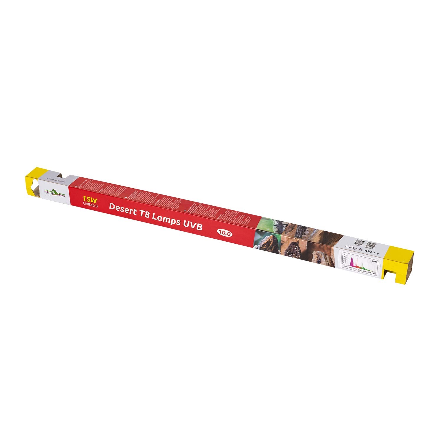 REPTI ZOO T8 UVB tube reptile habitat setup improving calcium metabolism.