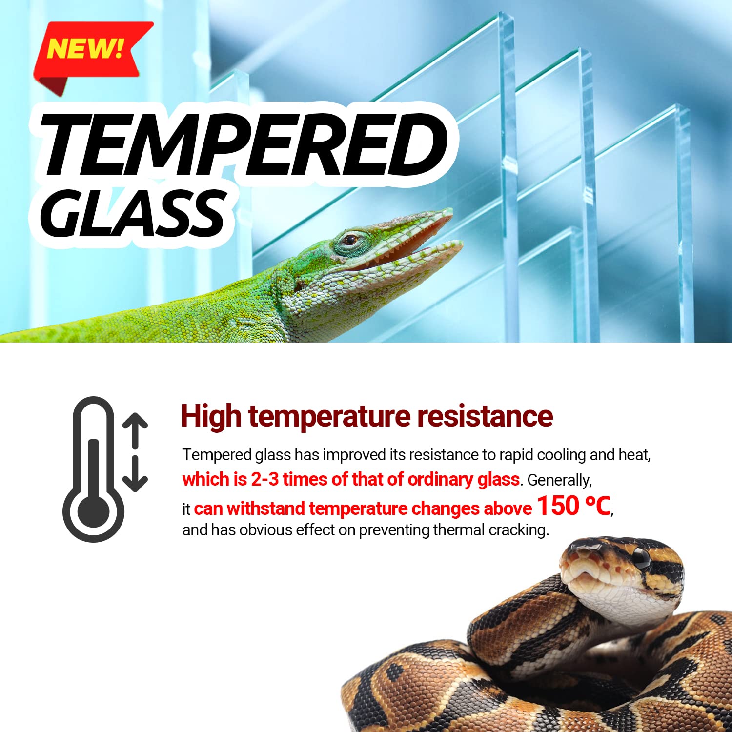 REPTI ZOO terrarium wiring inlets simplify setup and cable routing.