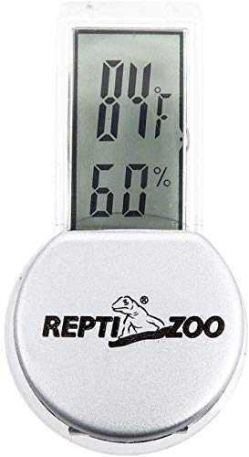 REPTI ZOO enclosure monitor helps track terrarium climate.