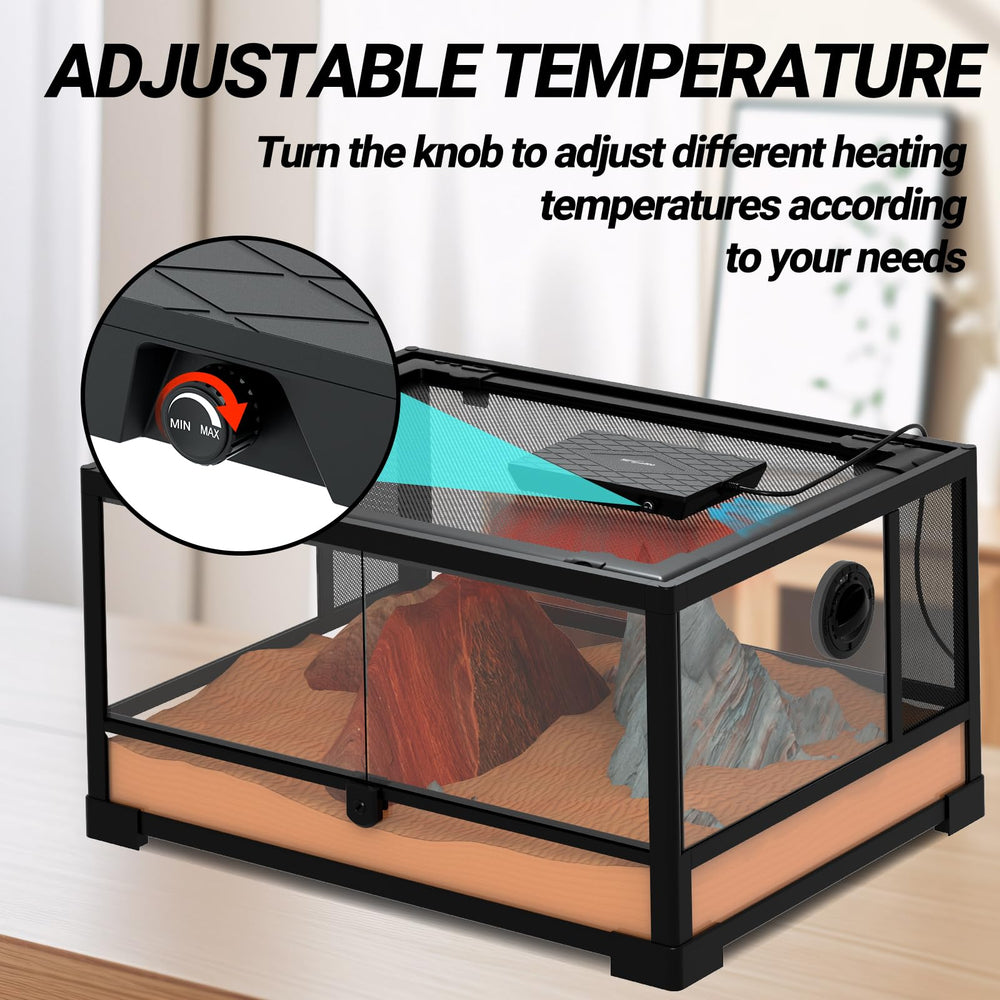 REPTI ZOO terrarium heat panel fits glass acrylic and wooden enclosures