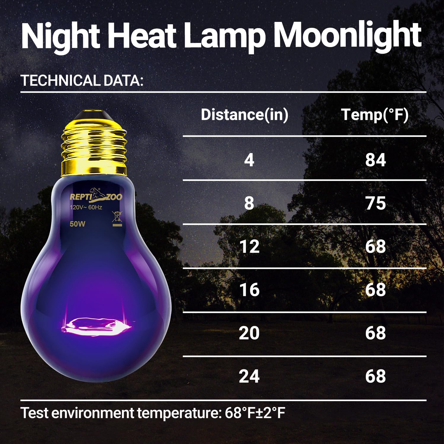 REPTI ZOO turtle night enclosure with gentle warmth from heat lamp