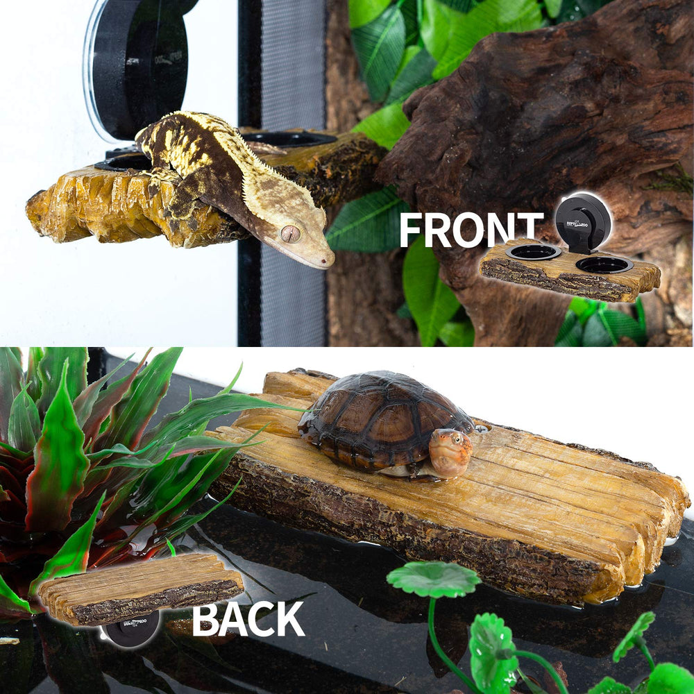 REPTI ZOO turtle resting platform attached with suction cup