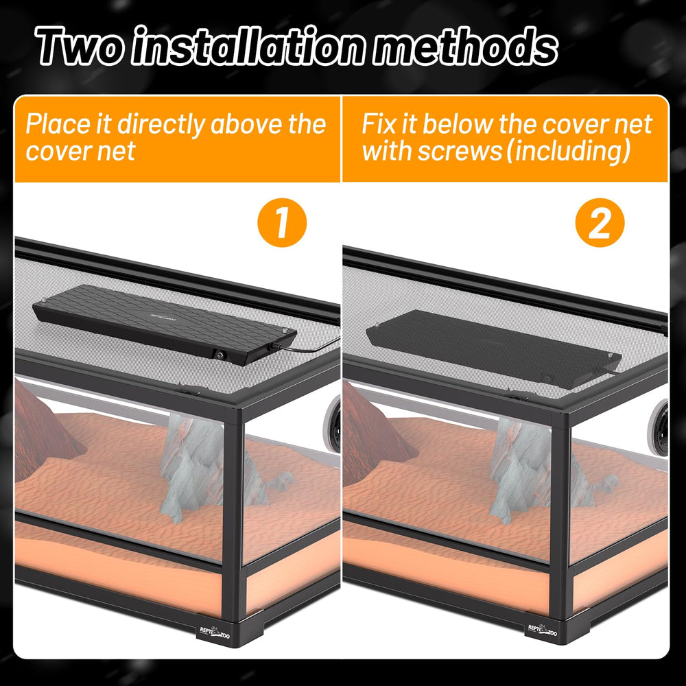REPTI ZOO mounting kit enables secure under-lid installation.
