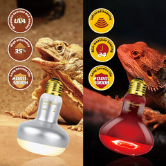 REPTI ZOO UVA daytime heating lamp supports daytime activity and healthy enclosure warmth.