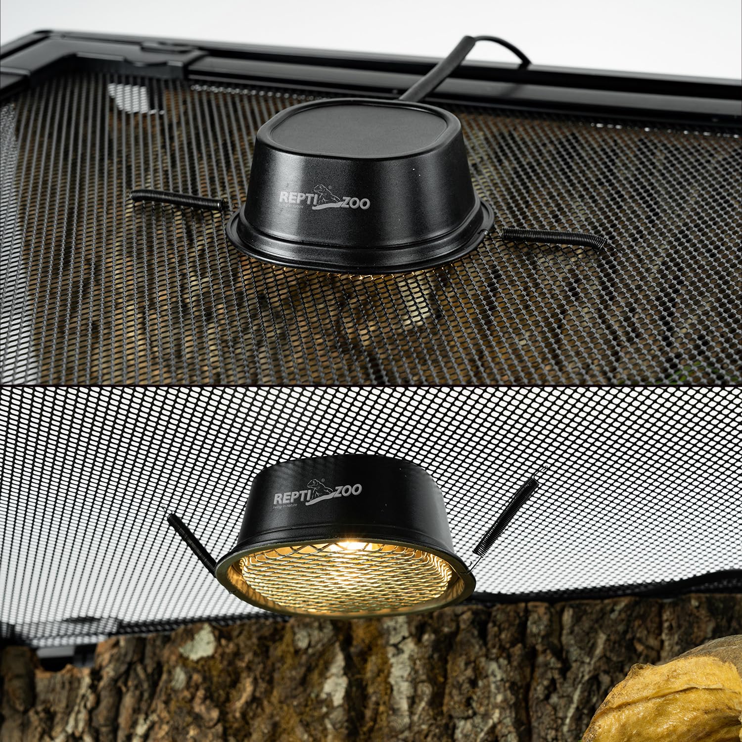 REPTI ZOO UVA heat bulb promotes natural activity cues.