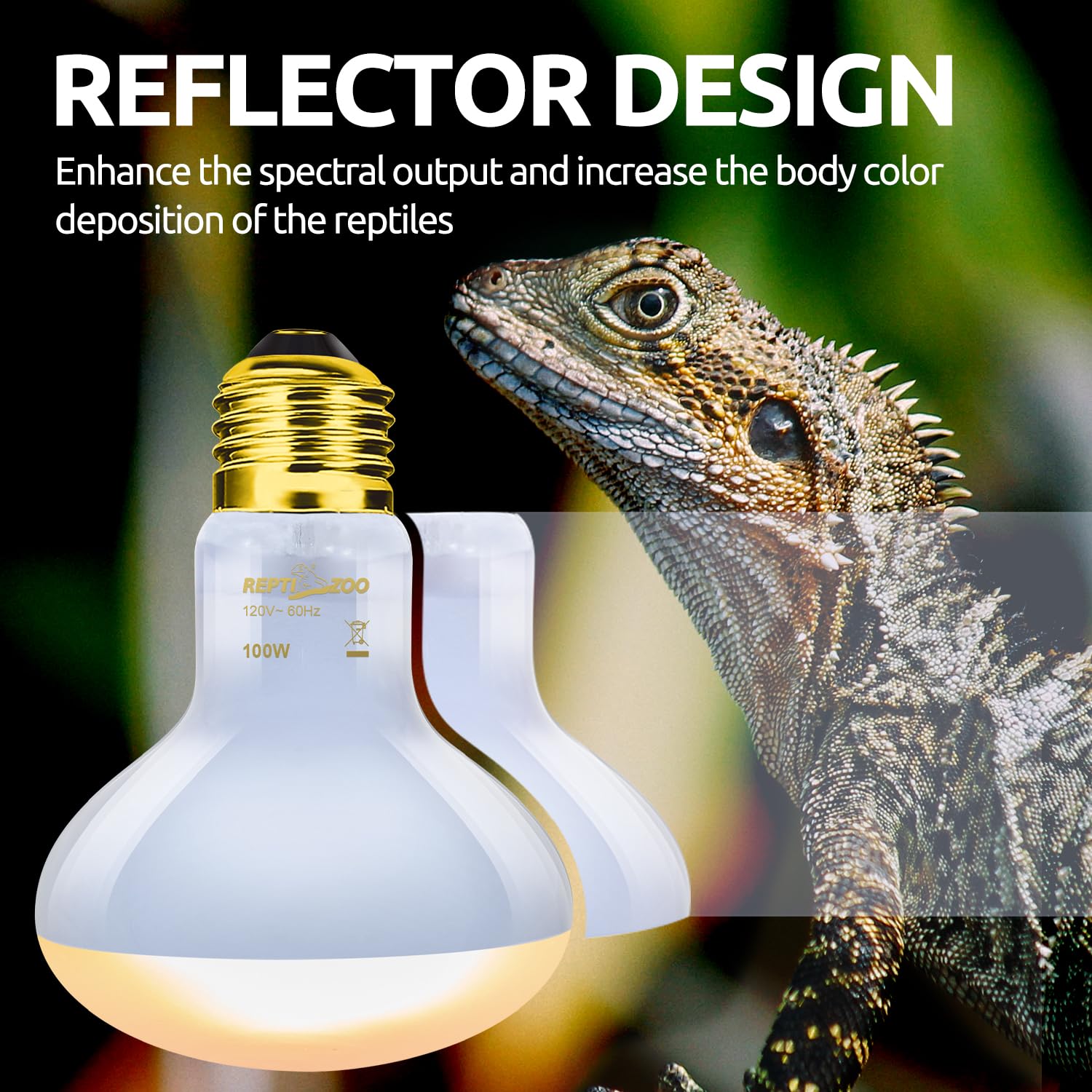 REPTI ZOO 26W UVB bulb 5.0 with UVB output