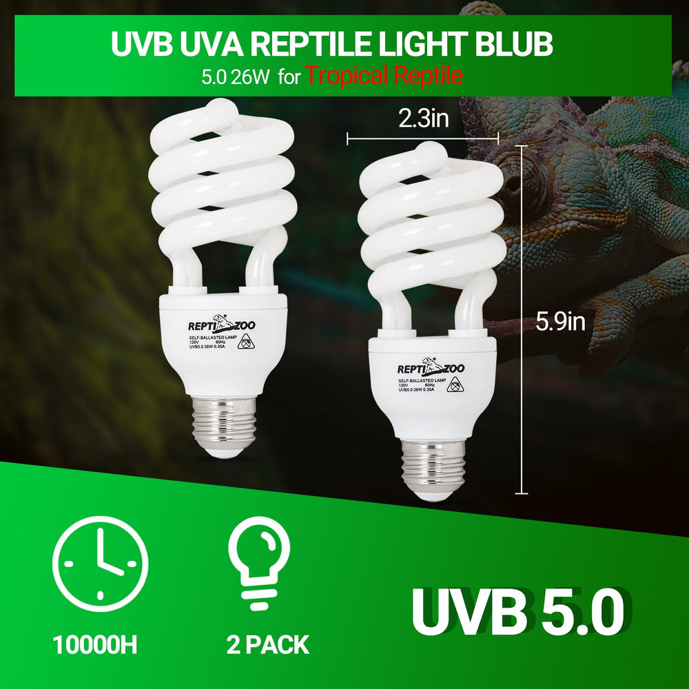 REPTI ZOO tropical sun simulation bulb balancing UVB UVA rays