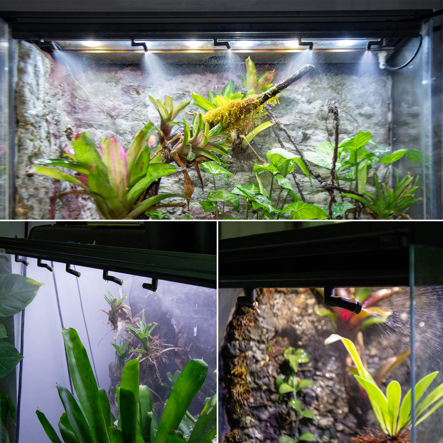REPTI ZOO water-flow control for humidity and hydration