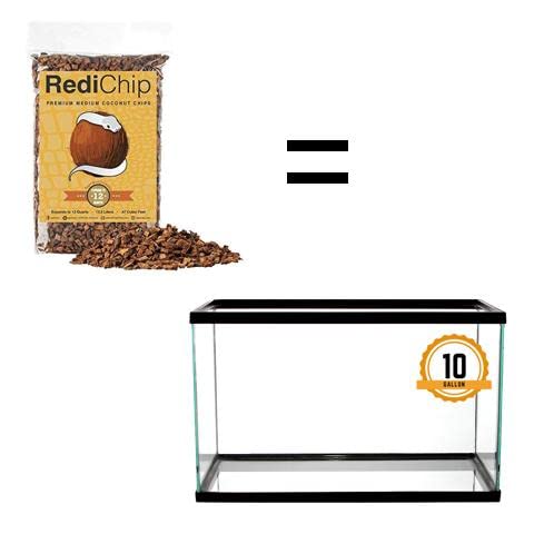 ReptiChip substrate expands with water to increase terrarium humidity.